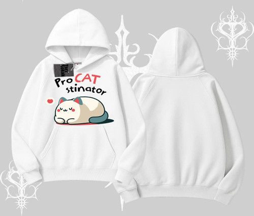 Paws Off Yazılı Kedi Baskılı Streetwear Kolsuz Tshirt