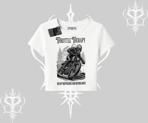 Babby Tee Tshirt Throttle Therapy No Brakes Just Freedom