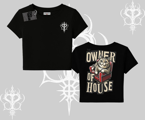 The Owner of House Kedi Arka Baskılı Babby Tee Tshirt