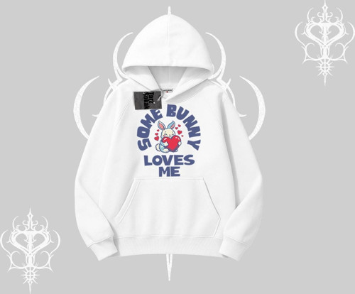 Kapşonlu Sweatshirt Sevimli Tavşan Some Bunny Loves Me Baskılı