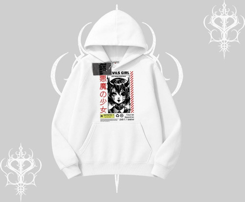 Kapşonlu Sweatshirt Anime Devils Girl Japanese Style Baskılı