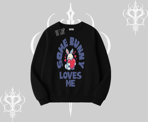 Biskilet Sweatshirt Sevimli Tavşan Some Bunny Loves Me Baskılı