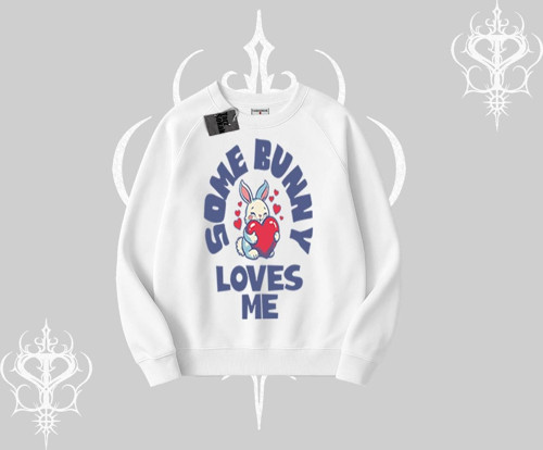 Biskilet Sweatshirt Sevimli Tavşan Some Bunny Loves Me Baskılı