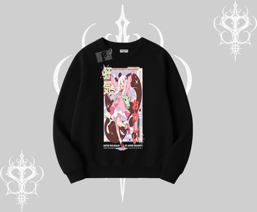 Biskilet Sweatshirt Madness Unleashed Anime Girl Baskılı
