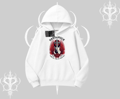 Kapşonlu Sweatshirt Hard Rock Winged Guitar Rebellion