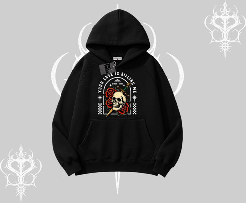 Kapşonlu Sweatshirt Your Love Is Killing Me Dead Romance