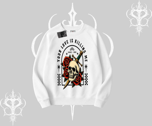 Biskilet Sweatshirt Your Love Is Killing Me Dead Romance