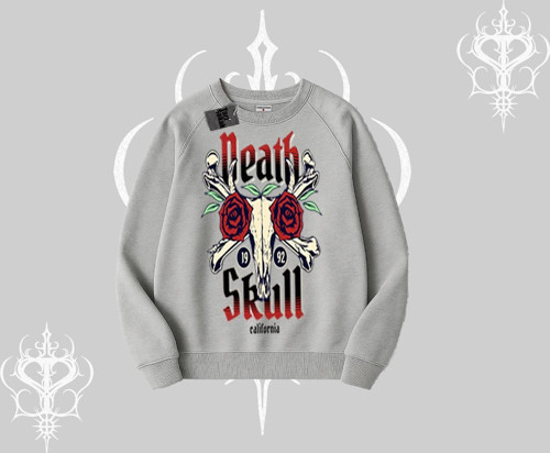Biskilet Sweatshirt Skull & Roses Vintage West Coast Rebellion
