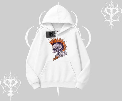 Kapşonlu Sweatshirt Burning Skull Rebel Street Anthem