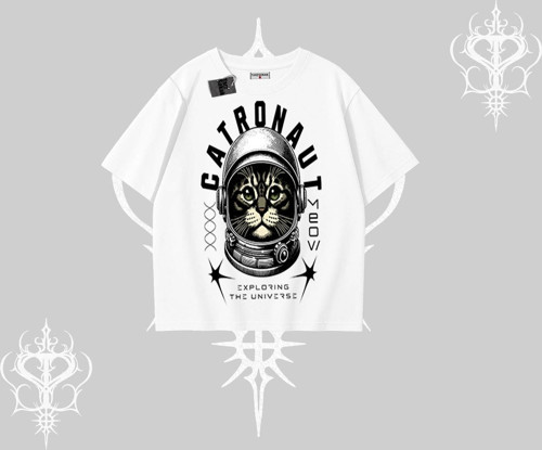 Stay Cool Kedi Baskılı Kayık Yaka Sweatshirt