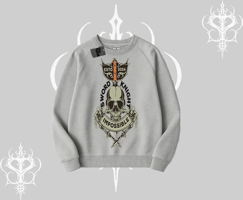 Biskilet Sweatshirt Sword Knight Skull Impossible Street Creed
