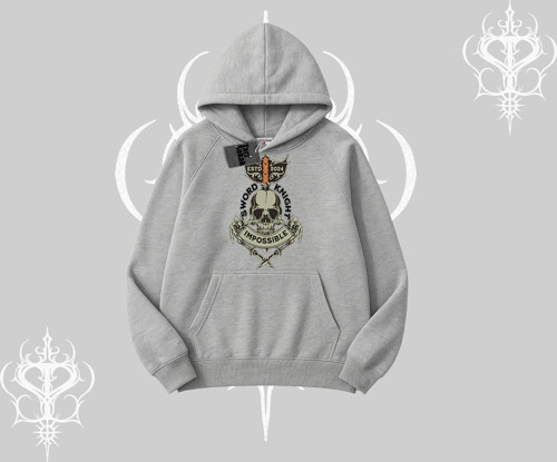 Kapşonlu Sweatshirt Sword Knight Skull Impossible Street Creed