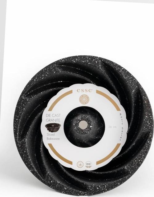 Döküm Granite Kek Kalıbı Rüzgar Gülü Siyah