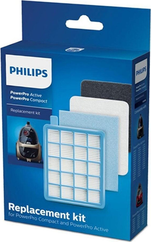 Philips İle Uyumlu FC 8632 PowerPro Active Süpürge Hepa Filtre Seti