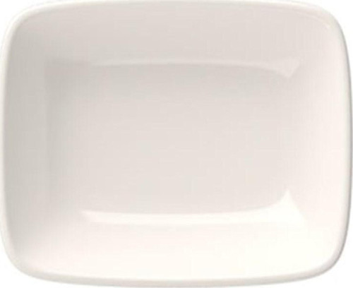 Porselen Quadro Dikdörtgen Kayık Tabak 12x8,50cm Tekli