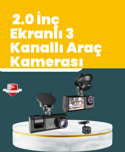 Full HD Çift Yönlü Araç Kamerası Hareket Algılama Döngüsel Kayıt