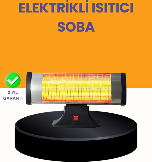 Enerji Tasarruflu 1800W Quartz Infrared Isıtıcı