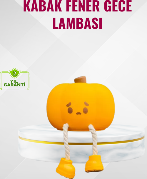 Silikon Pumpkin Night Light Telefon Tutuculu LED Lamba