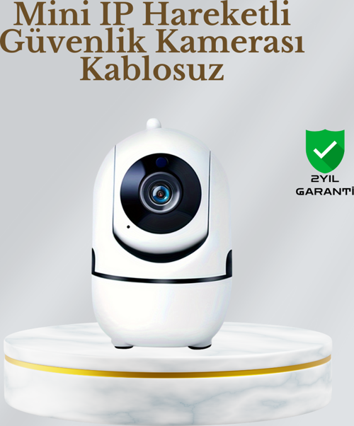 360° Dönen Akıllı WiFi Kamera – Uzaktan Kontrol ve İki Yönlü Ses Özellikli