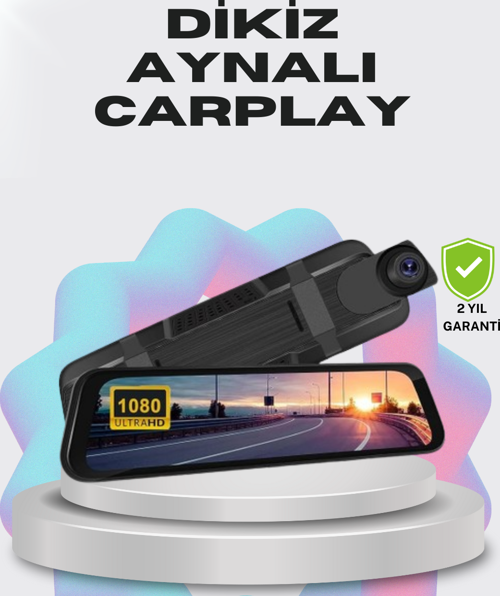 1080P Çift Kameralı Dokunmatik Dikiz Aynası G Sensörlü