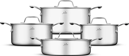 Storey 3PLY 8 Parça İndüksiyon Tabanlı Çelik Tencere Seti