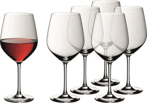 3201001637 Burgundy Şarap Kadehi 6 Parça