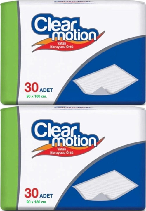 Clearmotion Hasta Yatak Koruyucu 90*180CM 60 Adet (2PK*30)