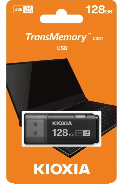Kıoxıa U301k 128gb Usb 3.2 Gen1 Transmemory Flash Disk (siyah)