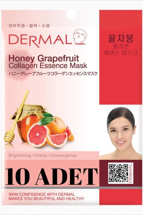 Aydınlatıcı ve Canlandırıcı Bal Greyfurt Kolajen Özlü Maske X10 Adet