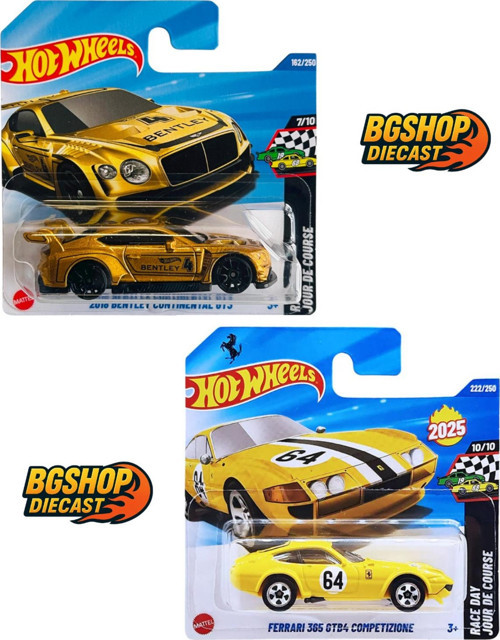 2018 Bentley Continental GT3 (Gold) - Ferrari 365 GTB4 Competizione(yellow) - Yeni Case