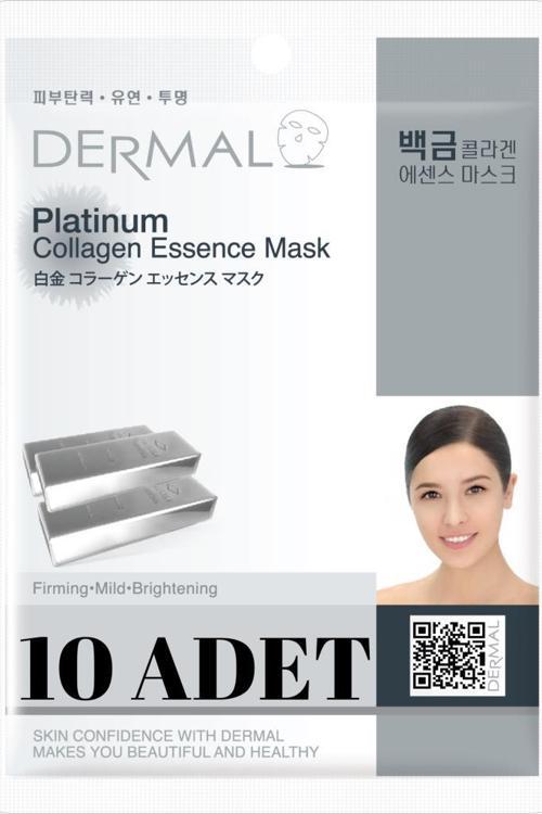 Sıkılaştırıcı, Aydınlatıcı, Yumuşatıcı  Platinum Kollajen Maske X10 Adet