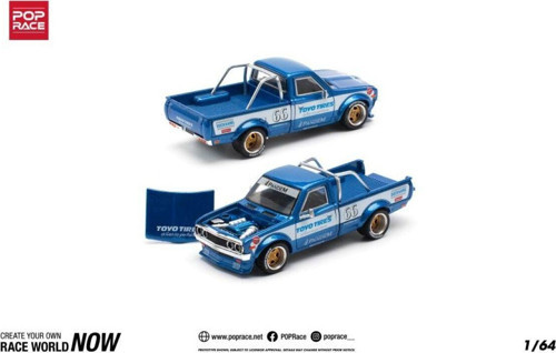 Pop Race 1/64 Pandem Datsun 620 Blue
