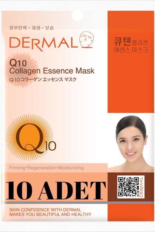 Sıkılaştırıcı, Nemlendirici, Yenileyici Q10 Kolajen Maske X10 Adet