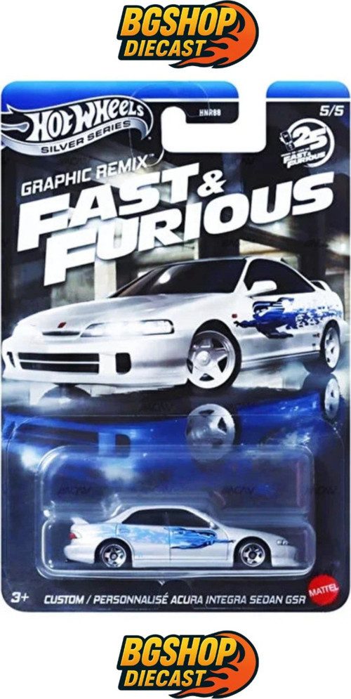 Fast & Furious ( 25th Anniversary ) Graphic Remix - Integra Sedan GSR (Özel Seri Model Araba)