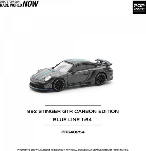 PR640254 1/64 992 STINGER GTR CARBON EDITION (BLUE LINE)