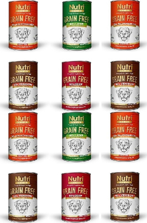 Nutri Canin Karışık Etli Tahılsız Yetişkin Köpek Konservesi 400 G 12 Adet