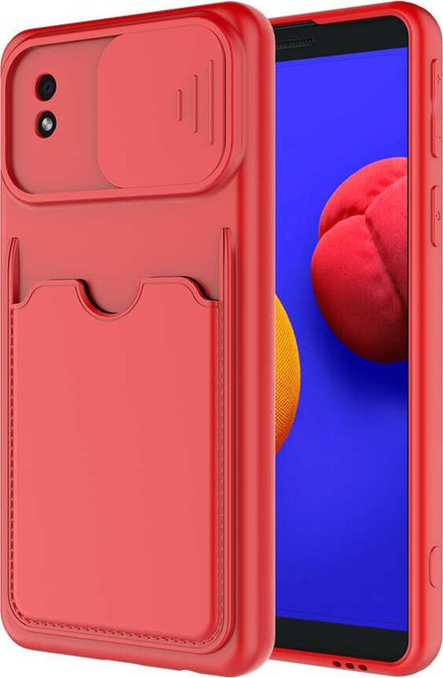 Galaxy A01 Core Kılıf MSRA Kartix Kapak - Kırmızı