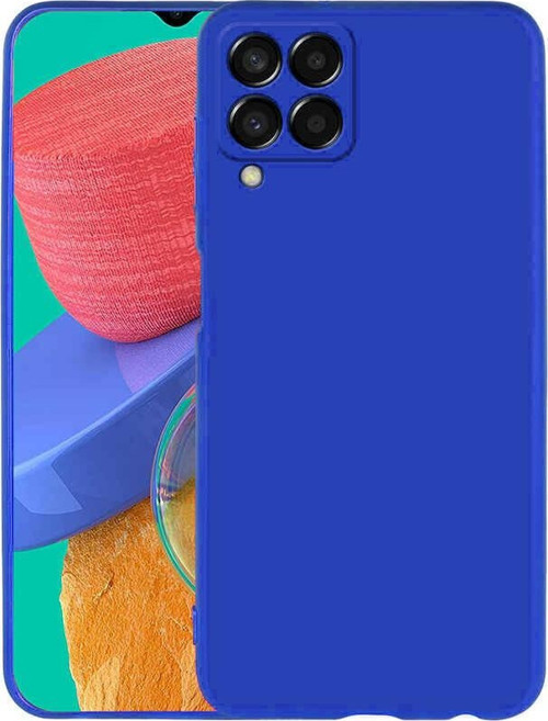 Galaxy M33 Kılıf MSRA Premier Silikon Kapak - Saks Mavi