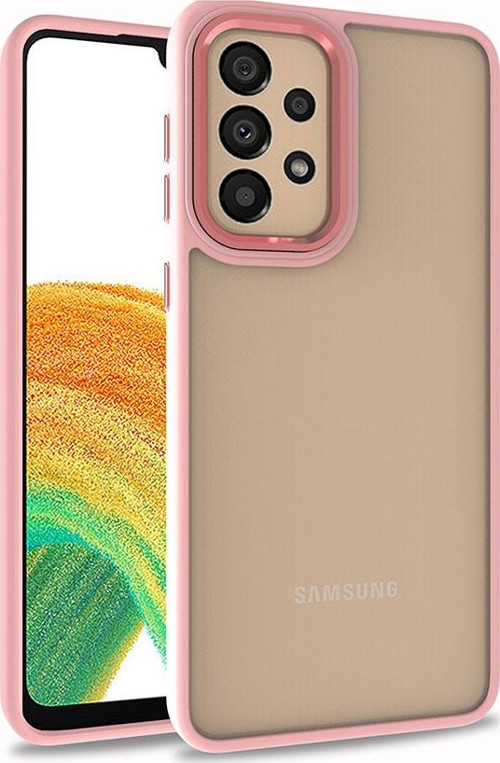 Galaxy A33 5G Kılıf MSRA Flora Kapak - Rose Gold