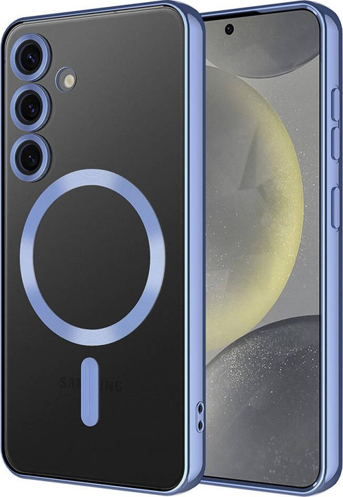 Galaxy S24 Kılıf Kamera Korumalı Magsafe Wireless Şarj Özellikli MSRA Demre Kapak - Sierra Mavi