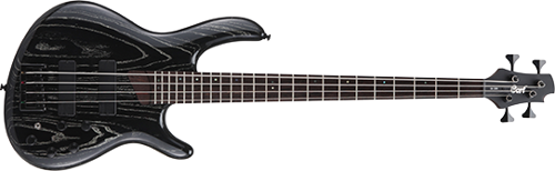 B4 20THBEX BAS GİTAR 4 TELLİ, EGZOTİK SİYAH, BARTOLINI MK-1 P