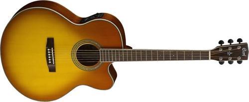 CJ5X-HBS ELEKTRO AKUSTİK GİTAR JUMBO CUTAWAY, HONEY BURST,