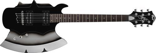 GS GUITAR AXE2BK ELEKTRO GİTAR, GIGBAG, SİYAH, 2 X Mighty Mite Humb