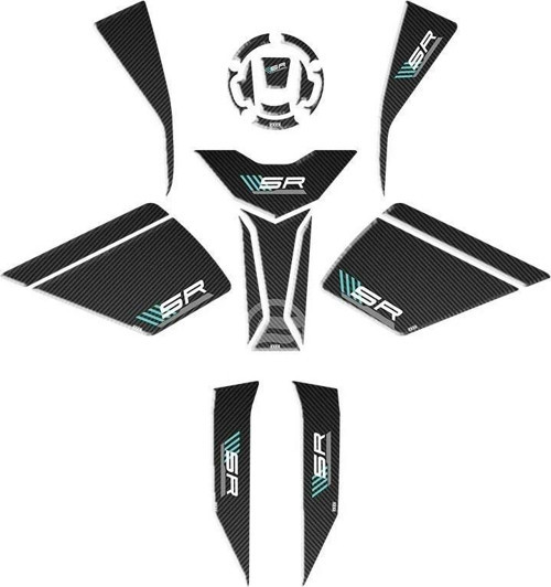 CF Moto 450 Sr 2023 - 2025 Uyumlu Full Tank Pad Set 001