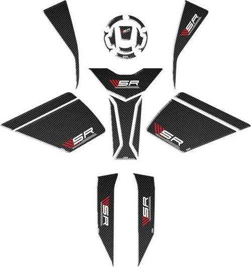 CF Moto 450 Sr 2023 - 2025 Uyumlu Full Tank Pad Set 002