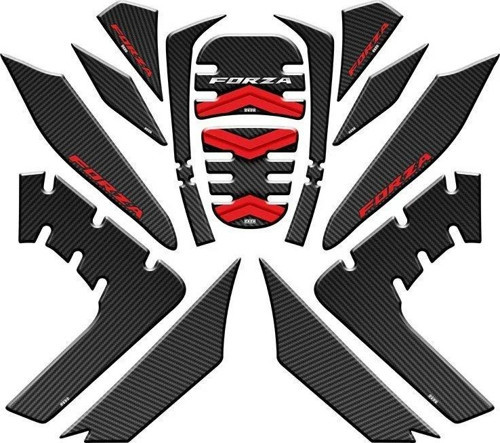 Honda Forza 2021 - 2025 Uyumlu Tank Pad Set 009