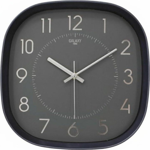 Premium Serisi ABS Kasa Duvar Saati Oval 30 CM Gri Renkli Klasik Kadran