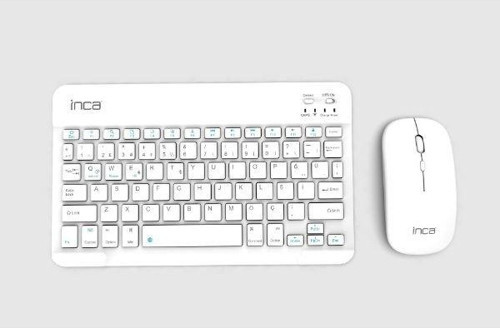 IBK-562B Bluetooth Klavye & Mouse Set Beyaz