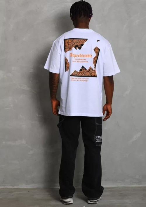 Unisex Oversize Baskılı Bisiklet Yaka TShirt