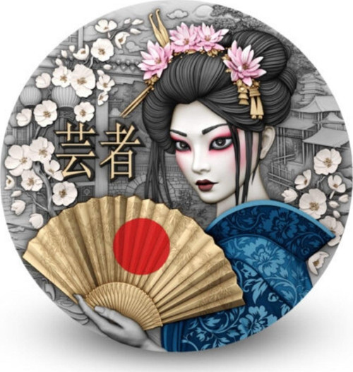 Japon Geyşa Gümüş Sikke Coin